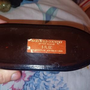 Vintage Avon - Brown River Boat, Wild Country After Shave,  vintage bottld empty